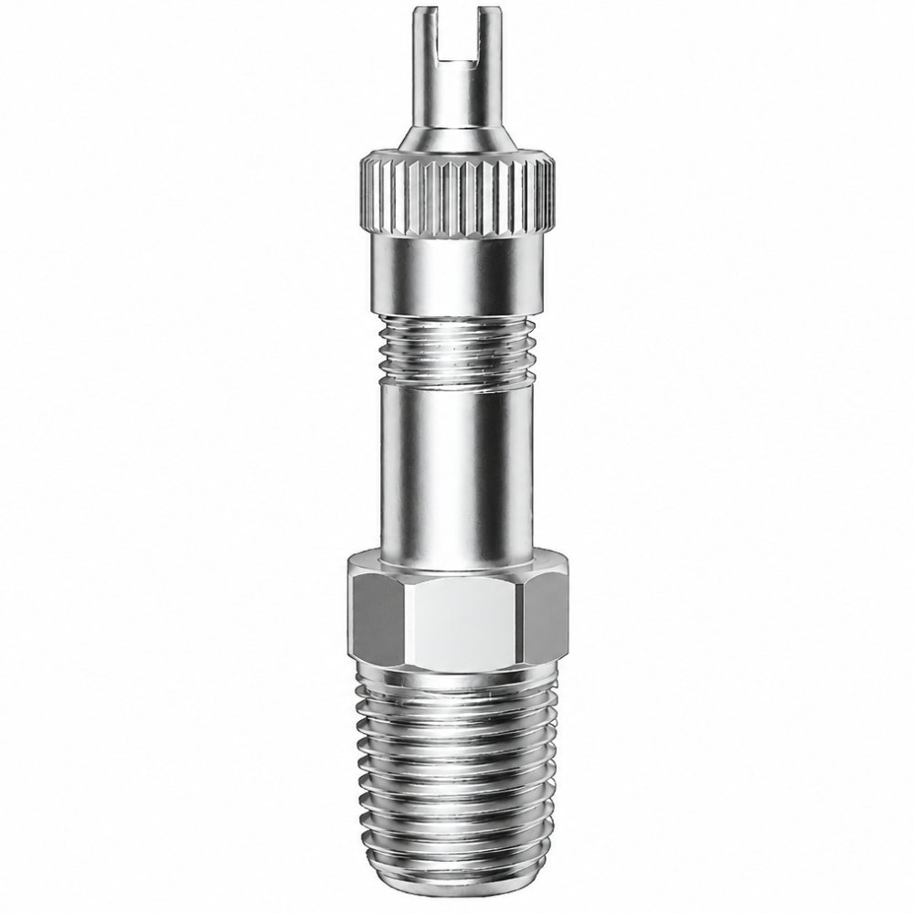 Válvula para Tanque de Pressão 33,30 m/m X Rosca 1/8" X 27 NPT Niquelada